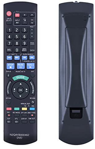 TCNOUMT N2QAYB000462 Fernbedienung passend für Panasonic DVD-Recorder DMR-EX86EB DMR-EX86EB-K DMR-EX773EB DMR-EX773EB-K DMR-EX83EB DMR-EX84C DMR-EX769EB DMR-EX72SEG