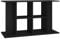 vidaXL Aquarium Stand in Black Engineered Wood - Sturdy Fish Tank Stand with Multiple Storage Tiers, Moisture Resistant