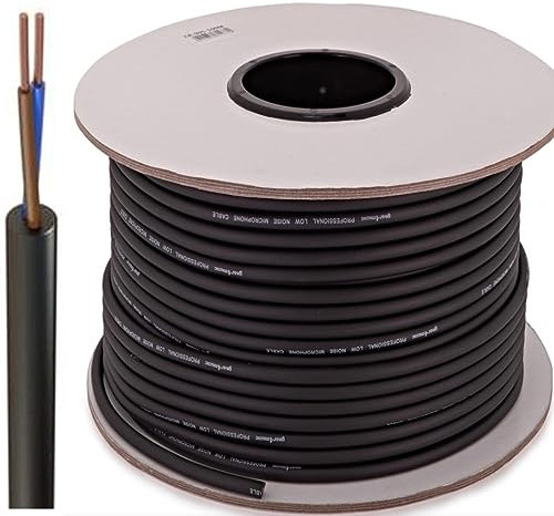 318 Flex Round Black Flexible Rubber Cable - Indoor/Outdoor (50 Meters, 2 CORE 0.75MM)