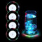 LED Untersetzer,4er Leuchtende untersetzer,Bunt LED Untersetzer,Leuchtende Acryl Untersetzer, für Gläser Flaschen Partys Hochzeiten Bar Weihnachten Pub Geburtstag