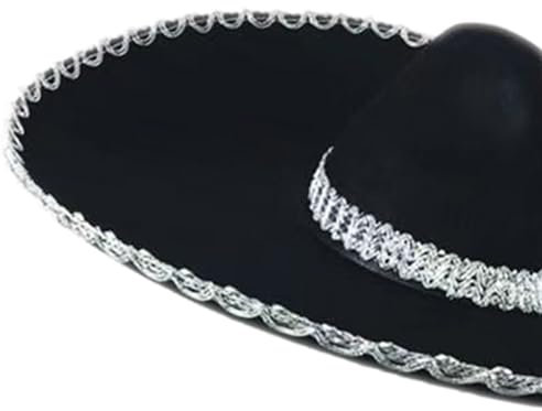 SELiLe Erwachsene Runde Sombrero Hut Atmungsaktiv Mexiko Hut Erwachsene Festival Halloween Party Festival Mexiko Hut Elegante Erwachsene Sombrero Party Hüte Erwachsene Sombrero Kostüm Erwachsene