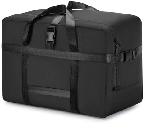 IWEIK Extra große, robuste Reisetasche, Aufbewahrungstasche, Seesack für Umzug, Aufbewahrung, Camping und Reisen, Schwarz, 118L