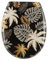 TENDANCE Abattant WC en Thermodur déco Gold Jungle avec Kit de Fixation