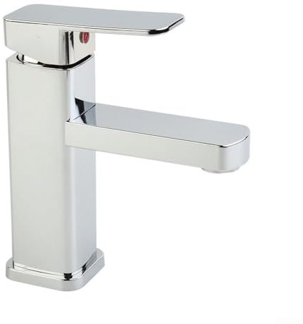 Badezimmer-Wasserhahn, Waschbeckenarmatur, Edelstahl, Einhandmischer, verbessert die allgemeine Ästhetik Ihres Badezimmers oder Waschbeckenbereichs