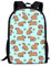 xixirimido Kinder-Schulrucksack für Jungen und Mädchen, Schulterrucksack, Tagesrucksack, Capybara Green, Einheitsgröße, Lässiger Tagesrucksack
