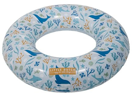Little Dutch 2012316 Badespielzeug aufblasbarer Schwimmring - Ocean Dreams blau