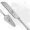 Generic Tortenmesser + Kuchenheber Set mit eigener Gravur/Hochzeit Motiv Trauringe Geschenk Brautpaar Tortenheber (Ringe)
