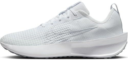 Nike Interact Run Straßenlaufschuh für Herren, Zapatillas de Correr en Carretera Hombre, White Pure Platinum Wolf Grey, 42 EU