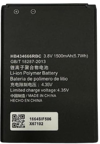 AMTRADE Batteria HB434666RBC per Modem Router - 1500mAh 3.8V - Ricambio Compatibile con Modelli Huawei E5573S-856/853, Massima Potenza per la Tua Connessione