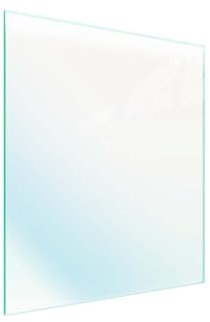 DarHaus Cache-plaque en verre 45 x 52 cm pour cuisinières électriques ou à induction, plaque de protection anti-éclaboussures, planche à découper décorative, Transparente