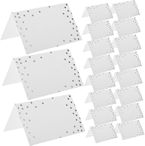 Lurrose Hochzeitstisch-zeichenkarten 100 Stück Tischkarten Punktdruck Für Bankett