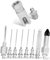 Whtawtaw 9 Pcs Grease Needle Nozzle Kit, Contain Slotted Grease Fitting Rubber Seal-Off Adapter Grease Needle Dispenser 18G Grease Needle Tips, Bearing Grease Injector Needle Accessory Tool Set