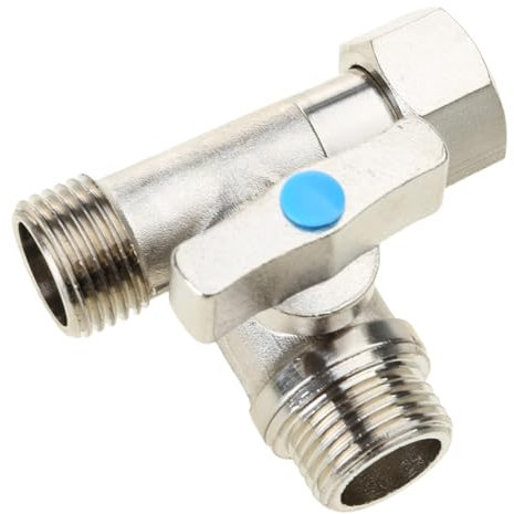 Absperrventile, 20 mm, 3-Wege-Umsteller, Anschluss für WC, T-Adapter für Geschirrspüler, Waschmaschine, einfach zu bedienen