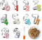 keyxer 10 pezzi per biscotti in acciaio inossidabile, per pasticceria, 0-9 stampi per numeri, stampo per biscotti e dolci, pasticceria, decorazione di torte, fondente