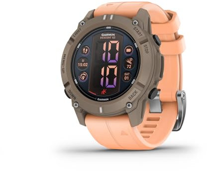 Garmin Descent G2, Smartwatch de Buceo Resistente con GPS, Pantalla AMOLED, Múltiples Modos de Buceo, Clasificación 10 ATM, Funciones de Salud y Bienestar, hasta 10 días de autonomía, Rosa