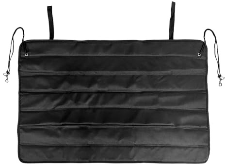 FSTURIOS Protector de parachoques trasero grande para automóviles, tapete plegable para maletero de 38 x 25 pulgadas, protector de parachoques impermeable, forro universal de carga para SUV para