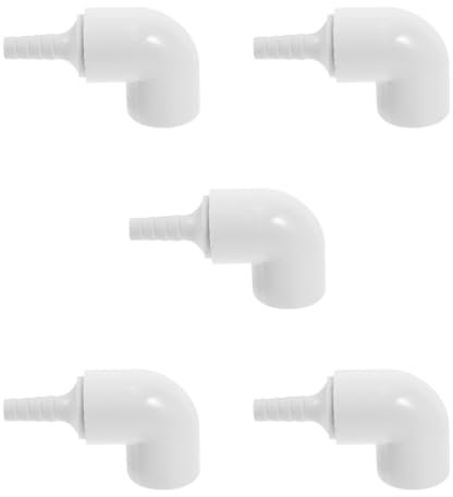 BESPORTBLE 5 Pezzi Attrezzature per la coltivazione di ortaggi garden hose raccordi irrigazione accessori irrigazione raccordi di ricambio valvola di ritegno connettore pvc bianca