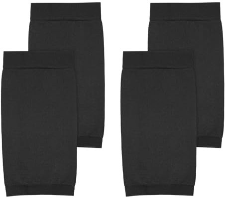Lot de 2 paires de manchons de protection pour tatouage, 18,8 x 8,9 cm, support anti-cernes pour avant-bras, manches tendance pour homme et femme, protection UV (noir)
