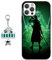 PBNDJVG Anime Zoro Pattern Case Compatible with iPhone X/XS 5.8 Inch, Phone Case Manga Design Japanese [With Keychain], Soft Silicone Flexible TPU Cover for Children Boy Girl, Black