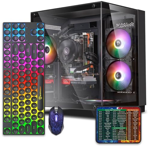 Computer desktop per PC da gioco, desktop Intel Core i7, funzionamento a una frequenza di 3,4 GHz, GTX1660Super scheda grafica con memoria video GDDR6 da 6 GB, RAM DDR4 da 16 GB, SSD NVME da 1 TB