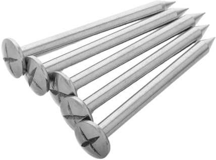 INOOMP 5pezzi Picchetti Metallici Per Marcatura Topografica Picchetti Per Marcatura Confini Proprietà Chiodi Ricambio Per Marcatori Per Rilievo Punti Controllo e Osservazione