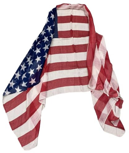 FackLOxc Elegante Juli Costume Schal Schal Für Unabhängigkeitsfeierlichkeiten Für Verschiedene Aktivitäten Freien Und Tägliche Verschleiß