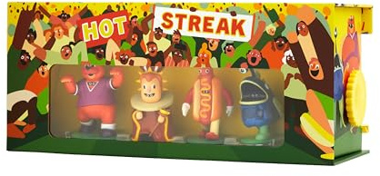 Hot Streak Partyspiel - Wetten, Rennen, Schreien! Lustiges Maskottchen-Renn-Brettspiel für Erwachsene und Familien ab 8 Jahren, 2-9 Spieler, schnelllebiger, energiereicher Spaß von CMYK