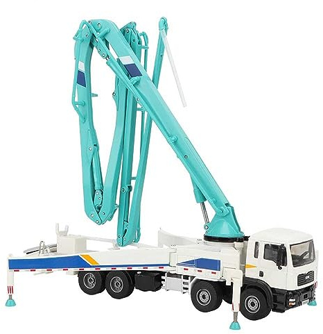 Haofy 1:55 Mini Concrete Pump Truck Toy, Alloy Engineering Model, Inspiring Creativity, for Kids and Collectors