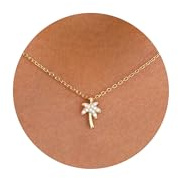 KINHOPI Gold Necklaces for Women 14K Gold Plated Infinity Safety Pin Four Leaf Clover Cat Heart Dragonfly Horse Flower Bead Airplane Arrow Pendant Necklace Trendy Jewellery Gifts for Women Girl