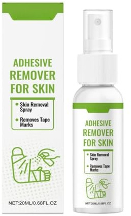 Adhesive Remover for Skin, 2026 New Plaster Remover for Skin, Stoma Adhesive Remover Spray, Also Used to Remove Bandages and Residual Glue, Silky Touch, Quick to Use, 20ml (1)