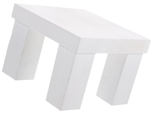 Abaodam Holzschemel Mini Hocker Naturbelassen Robuster Sitzhocker Klein Kompakt Holz Sitzbank Fotografie Requisite für Neugeborene Shooting Studio Dekoration