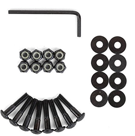 Bolzen Nuts n Bolts Longboard Schrauben Linsenkopf 1 Zoll Innen-Sechskant Flachkopf