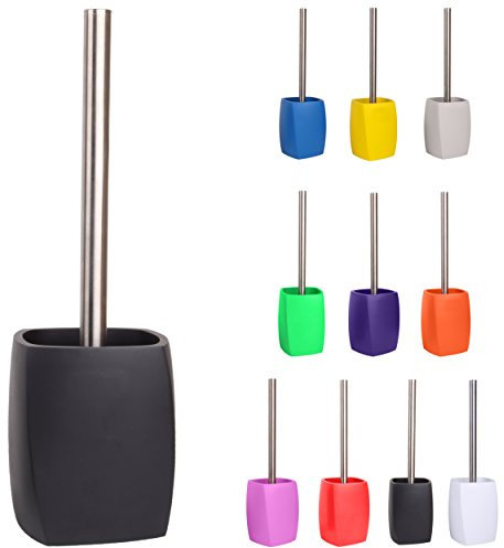 Sanilo WC Bürste, viele schöne Klobürsten zur Auswahl, hochwertige Qualität, Elegantes Design (Wave Schwarz)
