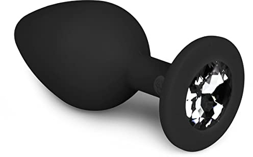Diamond Analplug mittlgroß - schwarz