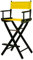 Casual Home 230-02/021-34, 76,2 cm, goldfarben Regiestuhl, Holz, Schwarzer Rahmen – Massivholz, 30 in