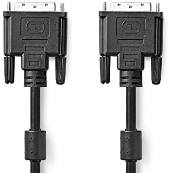 Nedis Cable DVI DVI-D Macho de 24 +1 Pines - DVI-D Macho, 2.0, negro