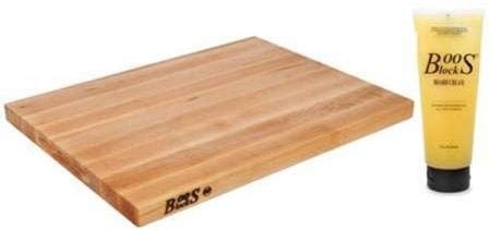 BOOS Blocks PRO Chef-LITE Schneidebrett Ahorn 40x25x2,5 cm + Pflegecreme #BB08