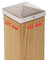 5 x PFOSTENKAPPE PYRAMIDE 121 x 121 MM EDELSTAHL