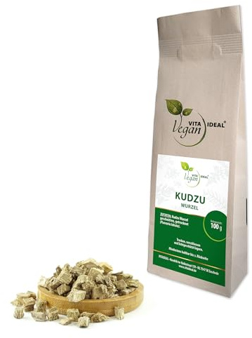 VITA IDEAL Vegan® KUDZU - Wurzel 100g - geschnitten & getrocknet - Pueraria lobata - KUDZUWURZEL - Kopoubohne - Kräuter Tee - Aufguss & Tinktur. Kräutertee ohne Zusatzstoffe.