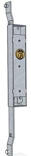PREFER Serranda lock serratura verticale sinistra per serranda scorrevole, Chiave, Nickel