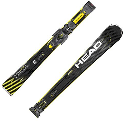 HEAD SUPERSHAPE E-Speed SW SF-PR Ski 2021 inkl. PRD 12 GW Brake 85 Matte Black/Flash Yellow, 163