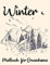 Winter Malbuch für Erwachsene: Erwachsene Färbung für den Winter, schönes Haus mit Schnee, Weihnachtsmann und seine Geschenke, schöne Naturen und ... der Wintermode, entspannende Zen-Färbung