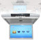 Monitor Ribaltabile per Auto, 17.3 Pollici 16: 9 Schermo Tft Digitale Ultrasottile 1080p Video Lettore per Auto da Tetto Monitor Montato sul Tetto Porta Hdmi USB SD Ir E FM,Grey