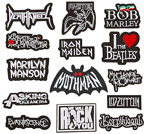 sylbx Patches Zum aufbügeln 14 Patch Sticker DIY Kleidung Patch Aufkleber Aufnäher Applikation Flicke Iron Aufnäher Bügelbild für T-Shirt Jeans Kleidung Hut Taschen