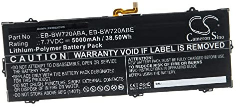 vhbw batteria compatibile con Samsung Galaxy TabPro S2 tablet (5000mAh, 7,7V, Li-Poly)