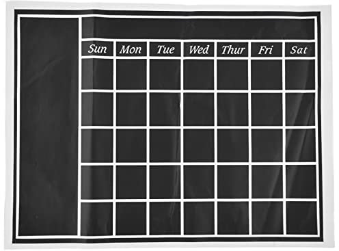 Tafel-Wandaufkleber, 45 X 60 Cm, Entfernbarer, Selbstklebender, Wasserdichter PVC-Tafel-Kalender mit Mattem Textur-Kalender für Zuhause