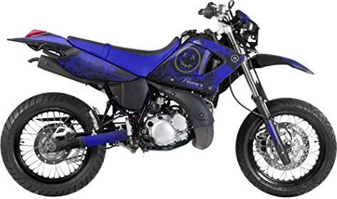 ARider Dekor (Aufkleber) für Yamaha DT 125 X 2005-2007 | Smiley Edition (Blau)