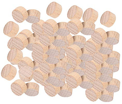 300 Stück Unbehandelte Holzscheiben Zum Basteln, Rundes Holz, Buche, Unbehandelte Holzscheibe, Holzscheiben, Basteln(1cm)