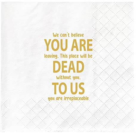Serviette mit Aufschrift You Are Dead To Us