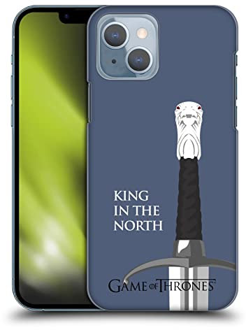 Head Case Designs Officially Licensed HBO Game of Thrones Longclaw King North Graphics Hard Back Case Compatible With Apple iPhone 14